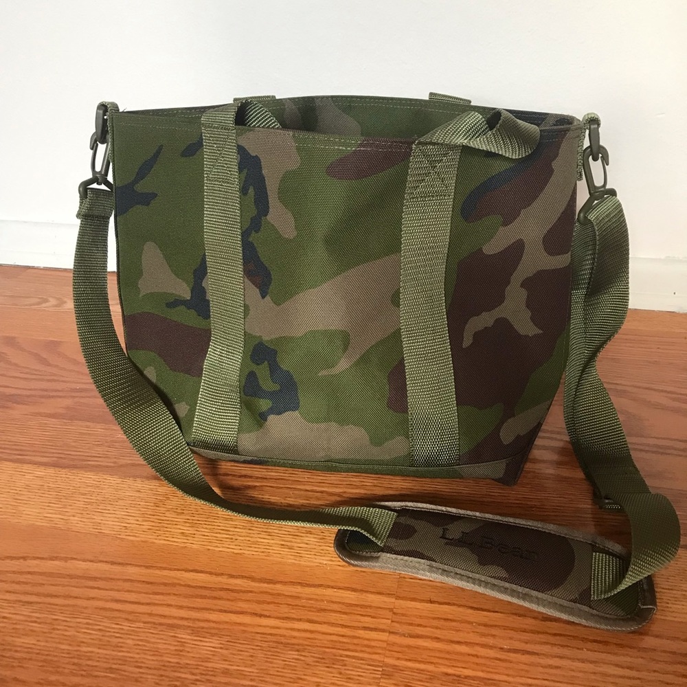 LL bean camo tote